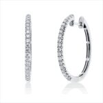 Creolen Weißgold 18kt 0,53 Diamantschmuck mit 38 Diamanten - 2V282