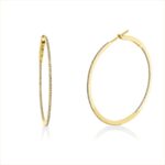 Creolen Gelbgold 18kt 0,31 Diamantschmuck mit 232 Diamanten - 2V329