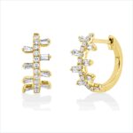Creolen Gelbgold 18kt 0,47 Diamantschmuck mit 40 Diamanten - 2V362