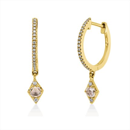 Creolen Gelbgold 18kt 0,19 Diamantschmuck mit 44 Diamanten - 2V387