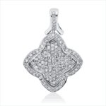 Anhänger Weißgold 18kt 0,50 Diamantschmuck mit 134 Diamanten - 3I076