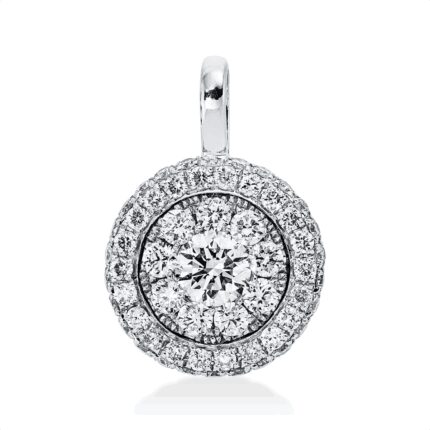Anhänger Weißgold 18kt 0,60 Diamantschmuck mit 57 Diamanten - 3I082