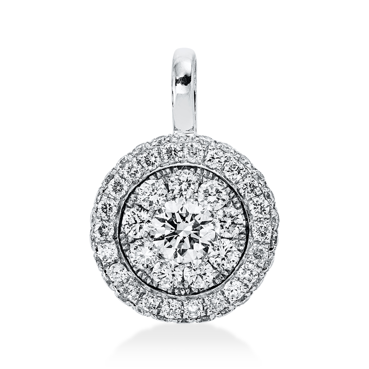 3I082W Anhänger Weißgold 18kt 0,60 Diamantschmuck mit 57 Diamanten - 3I082 – Bild 1