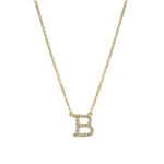 Collier Gelbgold 18kt 0,11 Diamantschmuck mit 25 Diamanten - 4F825