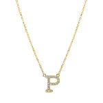 Collier Gelbgold 18kt 0,08 Diamantschmuck mit 19 Diamanten - 4H459