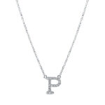 Collier Weißgold 18kt 0,08 Diamantschmuck mit 19 Diamanten - 4H459