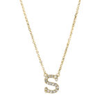 Collier Gelbgold 18kt 0,09 Diamantschmuck mit 17 Diamanten - 4H460