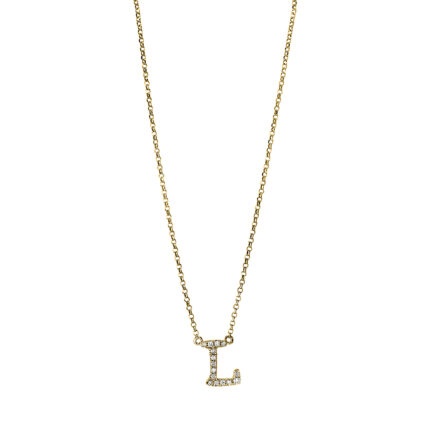 Collier Gelbgold 18kt 0,07 Diamantschmuck mit 15 Diamanten - 4H492