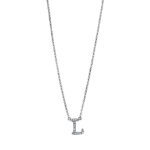 Collier Weißgold 18kt 0,07 Diamantschmuck mit 15 Diamanten - 4H492