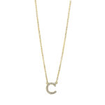 Collier Gelbgold 18kt 0,07 Diamantschmuck mit 16 Diamanten - 4H495