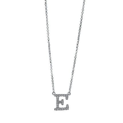 Collier Weißgold 18kt 0,09 Diamantschmuck mit 22 Diamanten - 4I502
