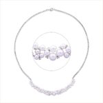 Collier Weißgold 18kt 0,08 Diamantschmuck mit 17 Diamanten - 4O537