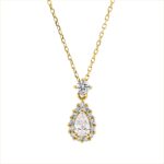 Collier Gelbgold 18kt 0,47 Diamantschmuck mit 15 Diamanten - 4O600