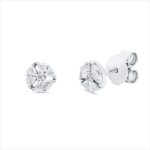 Ohrstecker Weißgold 18kt 0,49 Diamantschmuck mit 8 Diamanten - 2V451