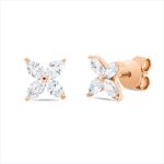 Ohrstecker Rosegold 18kt 0,91 Diamantschmuck mit 8 Diamanten - 2V465