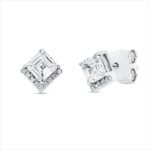 Ohrstecker Weißgold 18kt 0,99 Diamantschmuck mit 20 Diamanten - 2V468