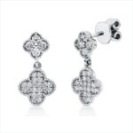 Ohrschmuck Weißgold 18kt 0,56 Diamantschmuck mit 48 Diamanten - 2V496