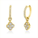 Ohrschmuck Gelbgold 18kt 0,69 Diamantschmuck mit 34 Diamanten - 2V620