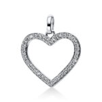 Anhänger Weißgold 18kt 0,19 Diamantschmuck mit 40 Diamanten - 3E838