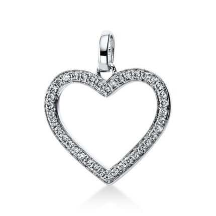 Anhänger Weißgold 18kt 0,19 Diamantschmuck mit 40 Diamanten - 3E838