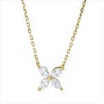 Collier Gelbgold 18kt 0,47 Diamantschmuck mit 4 Diamanten - 4M186