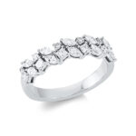 Mehrfachsteinbesatz Weißgold 18kt 0,75 Diamantringe mit 20 Diamanten - 1DV41