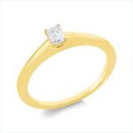 Solitaeire 4er-Krappe Gelbgold 18kt 0,24 Diamantringe mit 1 Diamanten - 1IC78