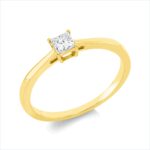 Solitaeire 4er-Krappe Gelbgold 18kt 0,21 Diamantringe mit 1 Diamanten - 1IC98