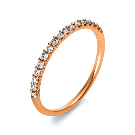 Memoire Rosegold 18kt 0,25 Diamantringe mit 17 Diamanten - 1Q255