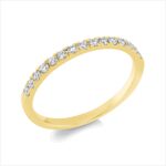Memoire Gelbgold 18kt 0,22 Diamantringe mit 15 Diamanten - 1S220