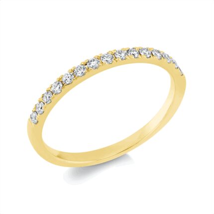 Memoire Gelbgold 18kt 0,22 Diamantringe mit 15 Diamanten - 1S220