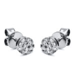 Ohrstecker Weißgold 18kt 0,35 Diamantschmuck mit 18 Diamanten - 2E773
