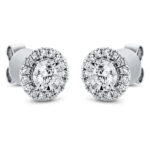 Ohrstecker Weißgold 18kt 0,73 Diamantschmuck mit 32 Diamanten - 2K103