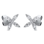 Ohrstecker Weißgold 18kt 0,48 Diamantschmuck mit 24 Diamanten - 2L888