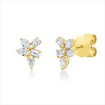 Ohrstecker Gelbgold 18kt 0,52 Diamantschmuck mit 10 Diamanten - 2T384
