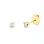 Ohrstecker 4er-Krappe Gelbgold 18kt 0,25 Diamantschmuck mit 2 Diamanten - 2U261
