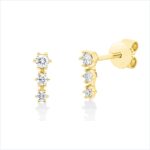 Ohrschmuck Gelbgold 18kt 0,19 Diamantschmuck mit 6 Diamanten - 2V721