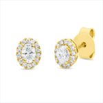Ohrstecker Gelbgold 18kt 0,43 Diamantschmuck mit 30 Diamanten - 2V740