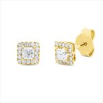 Ohrstecker Gelbgold 18kt 0,43 Diamantschmuck mit 34 Diamanten - 2V743