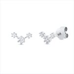 Ohrstecker Weißgold 18kt 0,20 Diamantschmuck mit 6 Diamanten - 2V745