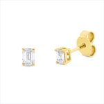 Ohrstecker 4er-Krappe Gelbgold 18kt 0,39 Diamantschmuck mit 2 Diamanten - 2V748
