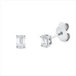 Ohrstecker 4er-Krappe Weißgold 18kt 0,38 Diamantschmuck mit 2 Diamanten - 2V748