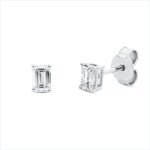 Ohrstecker 4er-Krappe Weißgold 18kt 0,60 Diamantschmuck mit 2 Diamanten - 2V753