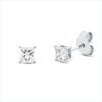 Ohrstecker 4er-Krappe Weißgold 18kt 0,63 Diamantschmuck mit 2 Diamanten - 2V762