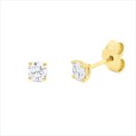 Ohrstecker 4er-Krappe Gelbgold 18kt 0,51 Diamantschmuck mit 2 Diamanten - 2V769