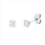 Ohrstecker 4er-Krappe Weißgold 18kt 0,50 Diamantschmuck mit 2 Diamanten - 2V769