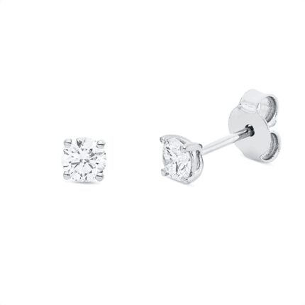 Ohrstecker 4er-Krappe Weißgold 18kt 0,50 Diamantschmuck mit 2 Diamanten - 2V769