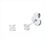 Ohrstecker 4er-Krappe Weißgold 18kt 0,20 Diamantschmuck mit 2 Diamanten - 2V774