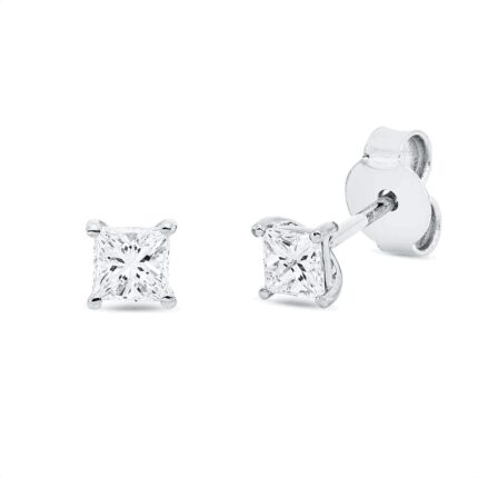 Ohrstecker 4er-Krappe Weißgold 18kt 0,47 Diamantschmuck mit 2 Diamanten - 2V776