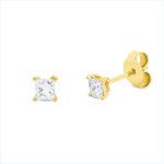 Ohrstecker 4er-Krappe Gelbgold 18kt 0,41 Diamantschmuck mit 2 Diamanten - 2V777
